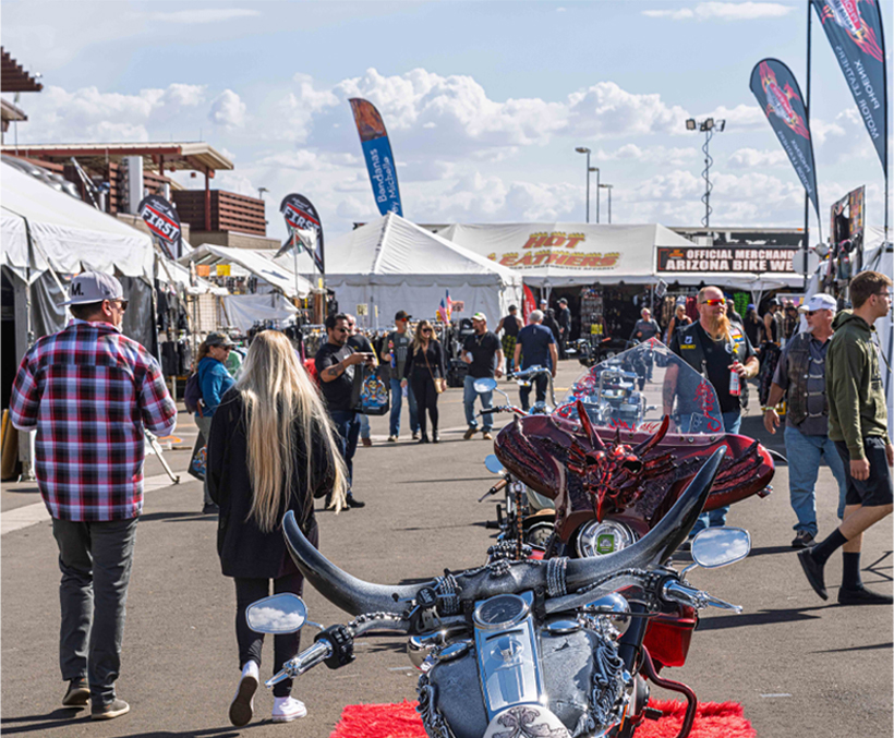 Custom Harley Bike At Arizona Bike Week